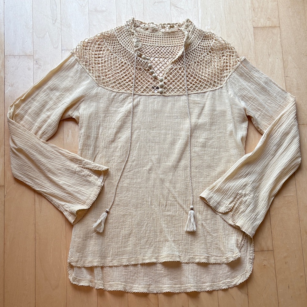 Butter Yellow Free People Blouse